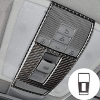 Carbon Fiber Car Roof Front Reading Light Trim Cover For Mercedes-Benz C Class W204 2007-2013