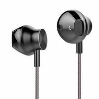 Earbuds Wired In-Ear Headphones Stereo Earphones with Mic and Volume Control for iPhone and Android Smart Phones, 3.9 Ft/Black