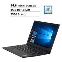 Lenovo ThinkPad E590 15.6 Inch FHD 1080P Business Laptop - Intel Quad-Core i5-8265U up to 3.9 GHz, Intel UHD?620, 8GB DDR4 RAM, 256GB SSD, Bluetooth, WiFi, HDMI, FP Reader, Win 10 Pro, Black