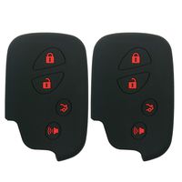 Coolbestda 2X Key Fob Case Skin Keyless Entry Remote Holder for Lexus RX350 ES350 IS250 GX460 LX570 IS350 GS430 GS300 GS450h is-C is-F HYQ14AEM HYQ14ACX GX460