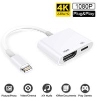 Macsen Digital AV HDMI Adapter Compatible with iPhone XR XS X 8 7 6 6s 5 Plus iPod iPad Air Mini 2 4 HDMI Adapter Cable, 1080P HD Sync Screen Connector for Projector Monitor HDTV, Support 9.1~12.1