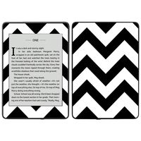 MightySkins Skin Compatible with Amazon Kindle Paperwhite 2018 (Waterproof Model) - Black Chevron | Protective, Durable, and Unique Vinyl Decal wrap Cover | Easy to Apply, Remove| Made in The USA