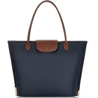 Sunny Snowy Laptop tote Bag,15 Inch Water Resistant Nylon Laptop Bag for Women Lightweight Tote Bag with Durable Handle,Blue-1