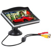 Hot sale 5.0 Inch HD TFT LCD Display Auto Car Screen Sucker Monitor 2-channel Video input for Car Reversing Rearview Camera/ Car DVD/VCD