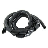 Dimart Black PE Spiral Electric Cable Tie 2M Wrapper Bands