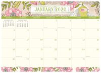 Orange Circle Studio 2020 Decorative Desk Blotter Calendar, Where Love Grows
