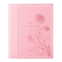 Artmag Photo Picutre Album 4x6 400 Photos, Extra Large Capacity Leather Cover Wedding Family Photo Albums Holds 400 Horizontal and Vertical 4x6 Photos with White Pages(Pink)
