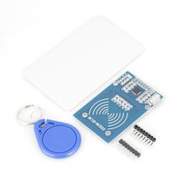 RC522 RFID RF IC Card Inductive Sensor Module + S50 White Smart Card + Key Ring for Arduino Raspberry Pi