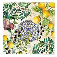 20-Count 3-Ply Paper Cocktail Napkins, Tuscan Grove