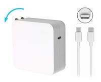 61W / 65W (MAX) USB-C White Power Adapter AC Supply Charger Compatible with MacBook/Pro, Samsung, Nexus, Nintendo Switch, Lenovo, ASUS, HP, Acer, Dell, Xiaomi,Huawei and Other Laptop or Smart Devices