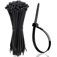 8Inch 105PACK Multi-Purpose Cable Ties Heavy Duty Zip Ties Self-Locking Nylon Wire Ties for Indoor and Outdoor Black