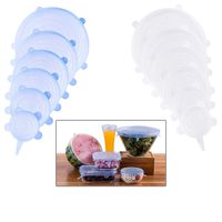Silicone Stretch Lids, 12-Pack Various Sizes Cover for Bowl