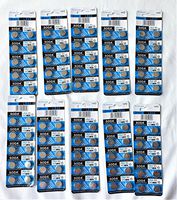AG13 LR44 L1154 357 A76 Alkaline Button Cell Battery with Retail Blister Pack Cards (100)