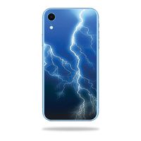 MightySkins Skin Compatible with Apple iPhone XR - Lightning Storm | Protective, Durable, and Unique Vinyl Decal wrap Cover | Easy to Apply, Remove, and Change Styles | Made in The USA