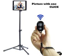 Ipad Tripod Stand, Weiyudang Height Adjustable 20 to 60 Inch Tablet Tripod Mount For Ipad Pro 12.9"/11", Ipad Air 10.5", Ipad 9.7'' and More 9.5" to 14.5" Tablets with Bluetooth Remote Control As Gift