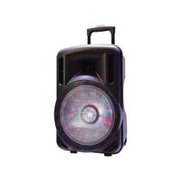 AXESS PABT6006 Portable Bluetooth PA System with 15" speaker, Wireless Microphone and Remote Included