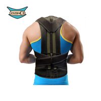 ZSZBACE Adjustable Back Brace,Breathable,Back Support for Lower Back Strain (S: Waist Length fits 27.5-33.4", Black)