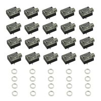 Hxchen 3.5mm (1/8inch) Plastic PCB Mount 5-Pin Mono and Stereo Socket Audio Connector PCB Panel Mount PJ-324M - (20 Pcs)