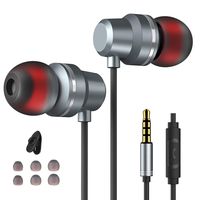 Earbuds Ear Buds in Ear Headphones Wired Earphones with Microphone Mic Stereo and Volume Control Waterproof Wired Earphone Compatible with Mp3 Players Tablet Laptop 3.5mm