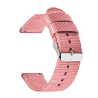 CAUORMOTE 20mm Nylon Canvas Watch Band, Replacement Watch Straps Accessories Universal Adjustable Wristband Fashion Fit for Garmin Vivoactive 3