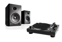 Music Hall USB-1 Turntable Package With Pair of Audioengine A5+ Bookshelf Speakers (Black)