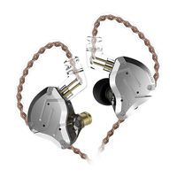 KZ ZS10 Pro 1DD 4BA in Ear Buds Earphones Newest Yinyoo Stereo Sound Comfortable Earphones Noise Cancelling Hybrid Dynamic Driver Balanced Armature Earbuds Headphones(Black no mic)