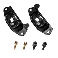 Left & Right Tailgate Latch Lever Rear Gate Lock Latch with Striker Bolts | for 1999-2007 Chevy Silverado GMC Sierra Cadillac Escalade EXT | Replaces# 15921948, 15921949