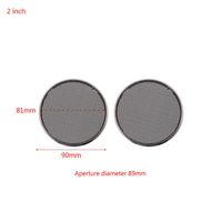 GUINV 2 Pcs 1/2/3/4/5/6.5 Inch Speaker Steel Mesh Round Grill Protective Cover Circle