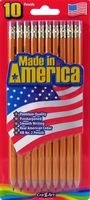 Cra-Z-art Made In America Pre-Sharpened No.2 Yellow Pencils, 10 Count (12001)