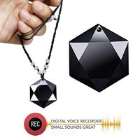 Voice Recorder Camouflaged Sound Recorder 8GB Mini HD Voice Control Long Distance One Button Recording Hexagram Dictaphone Suitable for Lectures Meetings Interview Speech (Black)