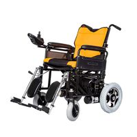 LS Electric Wheelchair, Elderly Disabled Electromagnetic Automatic Brake Wheelchair, Foldable Portable Care Four-Wheeled Scooter,Load Capacity：100kg (Color : 12A)
