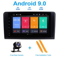 TOOPAI Android 9.0 Car Radio for Mercedes-Benz GL ML CLASS W164 X164 ML300 ML320 ML350 ML450 ML500 GL320 GL450 with 9 Inch HD Multi-touch Screen Support GPS WiFi Bluetooth Canbus GPS Full RCA OBD DAB+