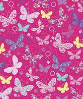 Butterflies Gift Wrap Roll 24" x 15'