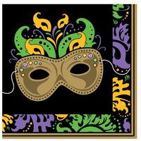 Mardi Gras Magic Lunch Napkins 18 Per Pack