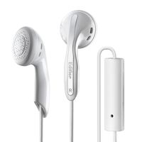 Edifier P180 Headphones with Mic and Inline Control - Stereo Earbud Earphone Earpod Headphone with Microphone and Remote for iOS and Android Smart Phones - White