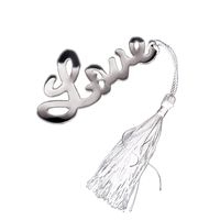 SRTHYJYKJUTHW Wedding Favors Love Letters Bookmark Party Favors Stainless Steel w/Tassels