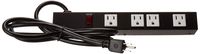 Opentron OT1046 Metal Power Strip Surge Protector 1 Foot 4 Outlet 6 feet Power Cord