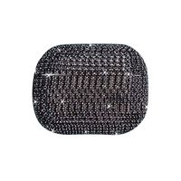 Eve.Ruan Fashion Glitter Diamond Case, Scratch Protection Cover Skin Case for AirPods Pro/3, Shock Absorbing Design, for Girls/Women/Her (Black)