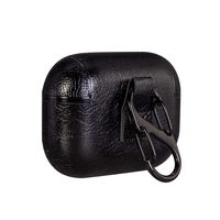 Madevil Leather Case Compatible with Apple AirPods Pro [Slim][Shockproof] Leather Silicone Shell Anti-Fall Soft Business Style Cover for AirPods Pro Charging Case (Black, AirPods Pro)