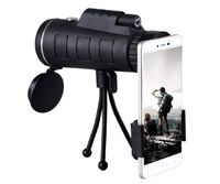 ALOFTT Monocular Telescope, 50x60 High Definition with Universal Mobile Phone Holder for Video Recording Low Light Night Vision Waterproof Mirror-BAK4 Prism FMC for Bird Watching Hunting Camping Trip
