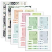 Little More Planner Stickers - Reminder & Productivity Stickers for for Journal, Planners, Notebook - Monthly Index Tabs & Calendar 2020