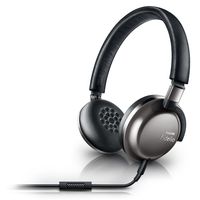 Philips F1/27 Fidelio Premium Lightweight Travel Headphones with Mic, Black