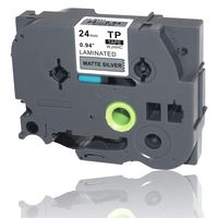 WJHHC 1PK TZ M951 TZe-M951 Black on Matte Silver Label Tape Cartridge Compatible for Brother P-Touch Laminated TZ-M951 TZe 24mm (1 inch) 8m (26.2 feet)