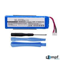 MPF Products 6000mAh MLP912995-2P Battery Replacement Compatible with JBL Charge 2+, Charge 2 Plus Portable Bluetooth Speaker with Installation Tools