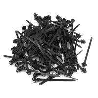 Sydien 4.7 inch Length Push Mount Car Cable Zip Ties Nylon Tie Wraps Black 100pcs