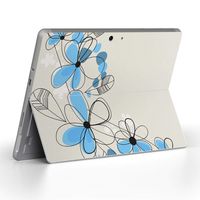 igsticker Ultra Thin Premium Protective Back Stickers Skins Universal Tablet Decal Cover for Microsoft Surface Go (2018) 005072 Flower　Green　Illustration