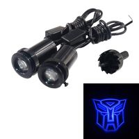 Spoya Blue The Transformers Autobots Wired CREE 3W LED Car Door Logo Shadow Ghost Light Welcome Courtesy LED Projector Lights