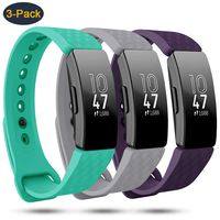 findway Compatible with Fitbit Inspire HR Bands/Fitbit Inspire Band, Adjustable Soft Silicone Inspire Straps for Women Men Sports Replacement Accessories Bands for Inspire/Inspire HR Fitness Tracker