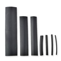 FolioGadgets Heat Shrink Tubing, Assorted 2:1 Heat Shrinking Tube Cable Sleeve Set of 121pcs -Black