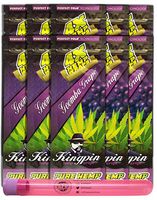 Kingpin Pure Hemp Flavored Wraps (Goomba Grape, 10 Packs) with Rolling Paper Depot XL Kewltube